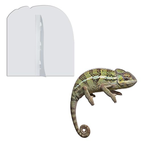 Image of Chameleon 1FT Life Size Cardboard Cutout, Animal Standup, 1 PC | Standee for Birthday Parties, Party Decorations, Event Backdrop, Photo Booth Selfie Prop, Themed Celebrations, Holiday Decor.