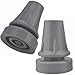 Crutch Tips 1 Pairs, Non-Slip Crutch Pad, Crutch Accessories, Replacement Crutch Tips for Crutches, Thickened Natural Rubber Crutch Foot Pads, Gray Crutch Tips (2 Pack)