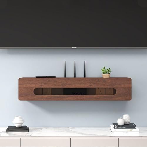 Décodeur TV caché et routeur WiFi | Solution de rangement mural 60cm - 2