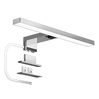 DEELUX LED Spiegelleuchte mit Schalter,30CM 500LM 5W Spiegelleuchte Bad 4000K Neutralweiß Badezimmerlampe 230V,Badleuchte 230v Spiegel Lampe Bad IP44 Wasserdicht