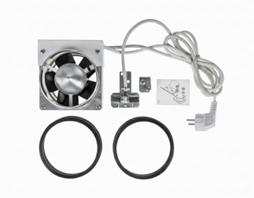 ALL4SALE - Kit de Evacuación de Tiro Forzado, Tubo Ø130mm, 20W, 230V, para Calentadores y Calderas, Ventilador de Aspiración/Impulsión con Sonda de Temperatura - Calderas 10 a 35kw de Potencia