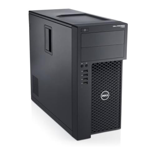 Image of (Refurbished) Dell T1650 High Performance Quad-Core Desktop Computer PC (Intel Xeon E3-1270, 8 GB RAM, 500 GB HDD, Intel HD + NVIDIA Quadro K2000 Graphics, Windows 10 Pro, MS Office), Black