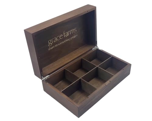Grace Farms Tea Crates (Dark Pine, 6)