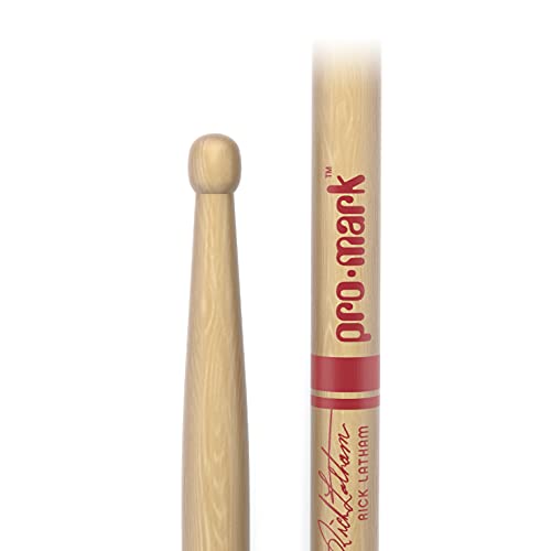 Promark Rick Latham 717 Hickory Drumsticks, Wood Tip, One Pair #TOP1