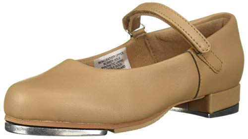 Leo girls Rhythm Tap Dance Shoe, Tan, 10.5 Little Kid US