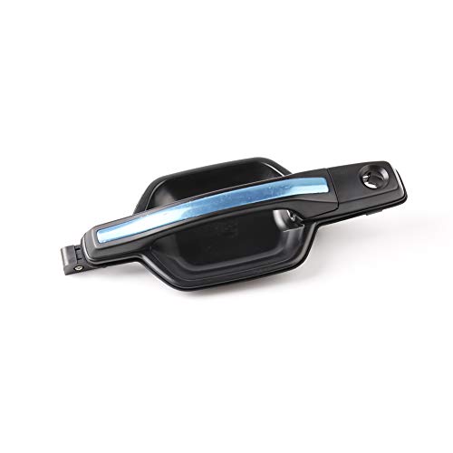 Benekar Outside Exterior Front Rear Door Handle Black with Chrome for Mitsubishi Pajero Montero MK3 2000-2006 (Front Left)