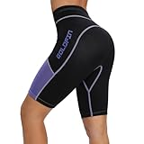 GoldFin Womens Wetsuit Shorts, 1.5mm Neoprene Pants for Water Sports Diving Surfing Swimming Snorkeling Scuba Kayaking Short Pants (Purple 1.5mm, M)