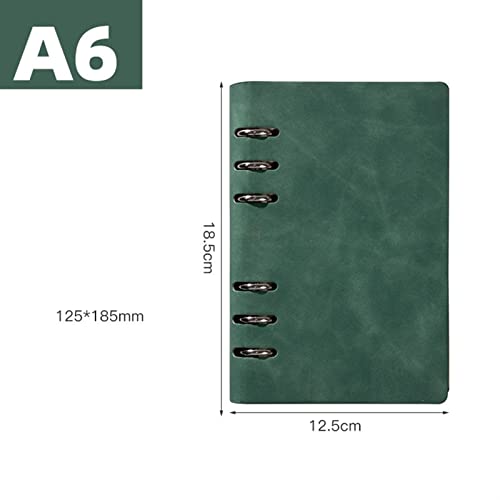 Cahier A6 vert pour ordinateur portable et notes de bureau en vrac - 3
