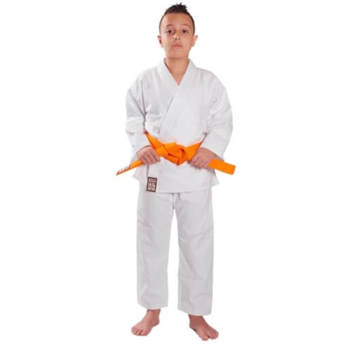 Kimono Infantil de Karatê Brim Reforçado Branco Haganah M2