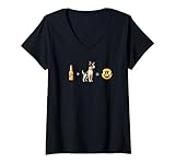 Photo Gallery donna toy fox terrier + beer dog dad happy men amante degli animali maglietta con collo a v Photo Gallery donna toy fox terrier + beer dog dad happy men amante degli animali maglietta con collo a v