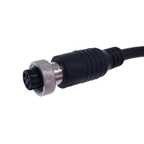 Conector de cable GX12 de 3 pines con cable de extensión M12 a tope de 2m 5