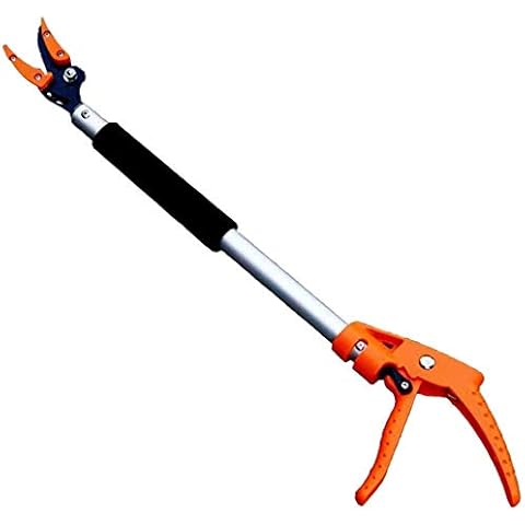 Long Reach Pruner, Long Handle Reach Snapper Pruner Garden Secateurs for Tree Braches Fruit Pick Trimming Lopper, 23.62 Inch Cover