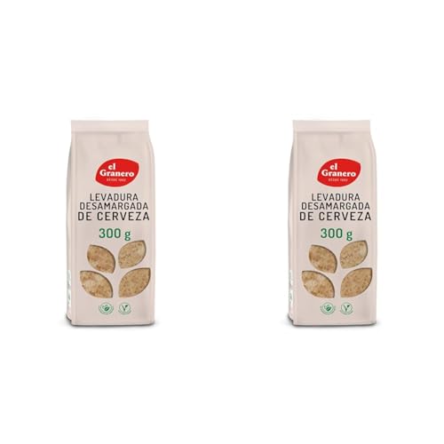 El Granero Integral - Levadura de Cerveza Desamargada - 300 g - Rica en Vitaminas, Minerales y Aminoácidos - Ideal para el Cuidado de la Piel - Propiedades Probióticas - Apta para Veganos