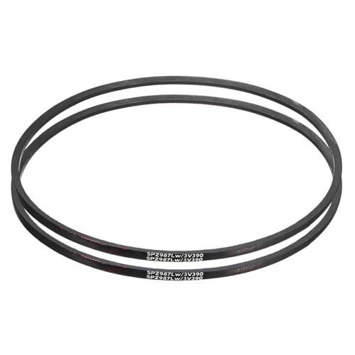 Image of sourcing map 2Pcs SPZ-987 Drive Wedge Belts V-Belt Industrial Power Rubber Transmission Belt 987mm Pitch Girth,10mm Width, 8mm Height, 1000mm Outer Girth