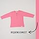 2er-Pack Langärmelige Kinder-T-Shirts mit Knöpfen aus 100% Baumwolle – Weiche und Atmungsaktive Essentials für Jungen und Mädchen (12-18 Monate, Fuchsia - Ecru)