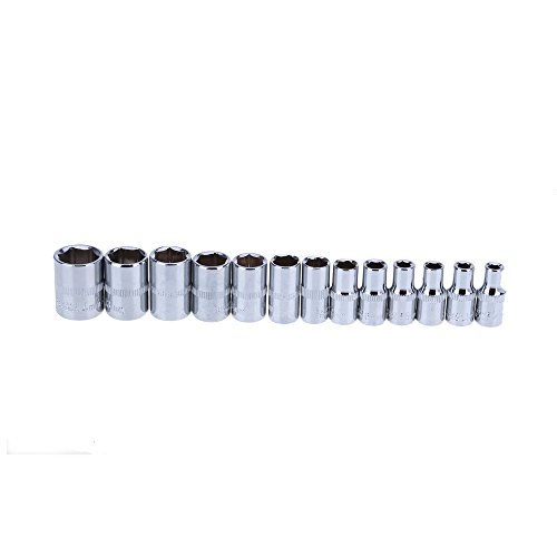 Zoostliss 46pcs 1/4-Inch Socket Set Car Repair Tool Ratchet Wrench Combo Tools Kit Auto Repairing
