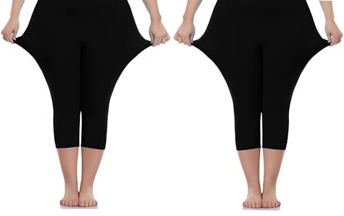Image of PandaWears Women's Reg /Plus Size Capri - Stretch Fit