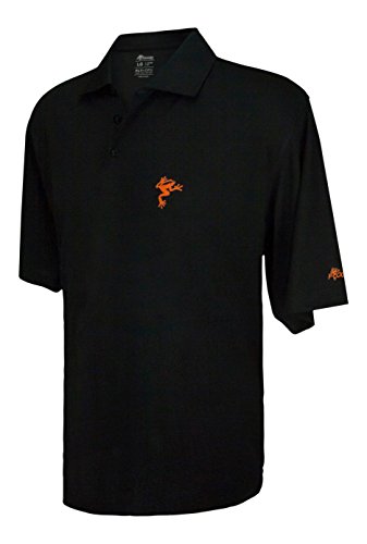 Frogger Golf – Men’s Polo Shirt – Short Sleeve, Collared Neck, Two Button Closure