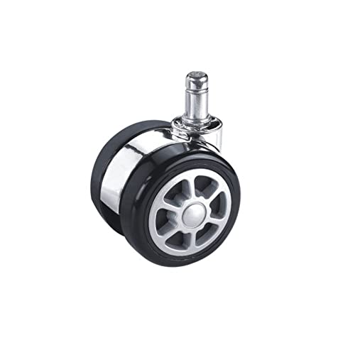 Roulettes pivotantes universelles 60mm en caoutchouc pour mobilier lot de 5