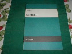 Sheet music Handel Semele Secular Oratorio Book