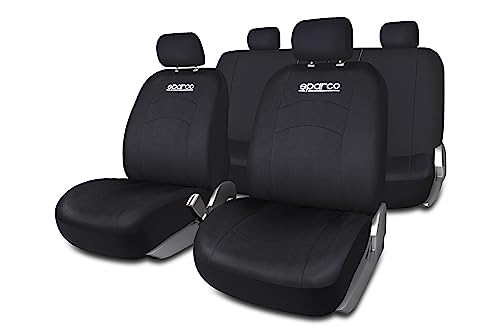 SPARCO Ensemble DE Housses pour Voitures SPCS402BK Noir