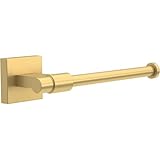 Franklin Brass Maxted (1-Pack) Toilet Paper Holder Modern Gold European Single Post Tissue Roll Rod, Organization & Storage, Wall Mounted Bathroom Accessories MAX51-MG