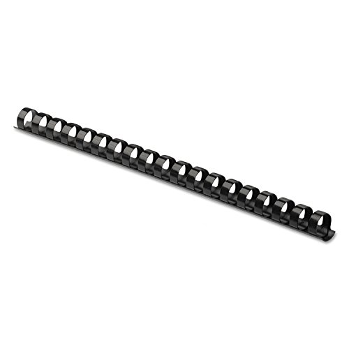 Reliures de peigne en plastique noir 12,5mm anneaux de reliure format A4