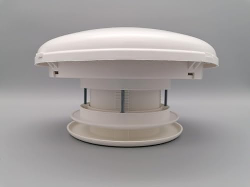 Genérico de CKAPRI Aireador permanente Kit para Caravana de 110mm con rejilla anti insectos + tornillos de montaje