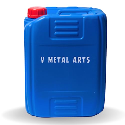 V METAL ARTS Plastic Jerry Can | Plastic Can | Water Storage Can | Leak Proof Can | Refillable Empty Can | Plastic Gallon | Refillable Empty Can | Can with Sealed Cap | Blue PVC Can | Chemical Storage Plastic Can | Oil Fluid Tanks for Generators, Jeeps, Marine Activities, Boat and Other Vehicles (25 Litre)