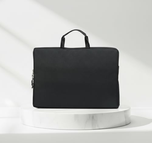 Image of 16 inch Laptop Case with Charger Pouch | 2 Components, Sleeve with Handle | for All Type of Notebooks up to 16 inches Lenovo, HP, Dell, Mac Book Pro, Mi, Asus | Laptop Cover Bag, Black