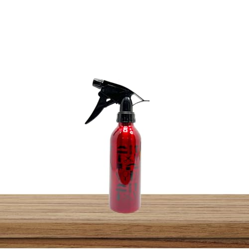 Metal Spray Bottle (200ml) – Trendy, High-Pressure Fine Mist Atomizer for Salon, Barber Shop, Home, Gardening, Plants, Hairdressing & Pets – Durable, Adjustable Lightweight Nozzle - 3226 (RED)