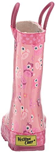 Image of Western Chief Kids Ladybug Rain Boot(Toddler /Little Kid /Big Kid) | Built for outdoor play, pull-on loops for self-dressing, comfort EVA insole, rubber traction outsole, toddler to big kid size