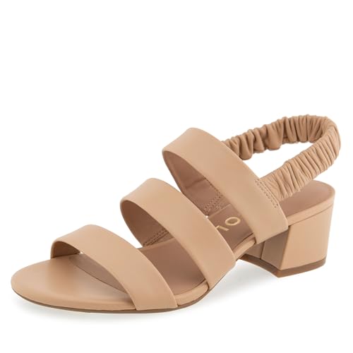 Sandale à talon Aerosoles Clarissa en cuir noble beige bisque 41