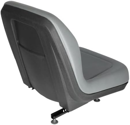 All States Seat Bucket Vinyl Grey Compatible with Ford/New Holland fits Ford 555A 555 655A 655 New Holland L175 L865 LX665 L160 LS180 L170 LX565 L180 L565 LX865 L185 LX885 LS150 LS160 C175 LS170