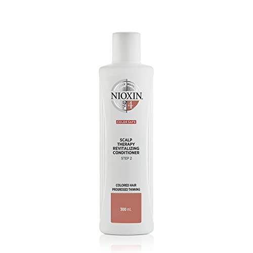 Nioxin 3-Part System, System 4 Coloured Hair with Progressed Thinning , Hair Thickening Treatment, Scalp Therapy, Conditioner 300ml