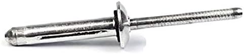 Tri-Fold Exploding Pop Rivets 3/16 (#6) Aluminum Shaveable Head Blind Rivets with Sealing Washer 6-6, 3/16" x 3/8" Grip (0.050-0.375) QTY 25