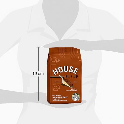 Image of Starbucks House Blend Medium Roast Whole Bean Coffee, 100% Arabica, Cocoa & Toffee Notes 250g (Product Of ‎United States of America) From DECADENT