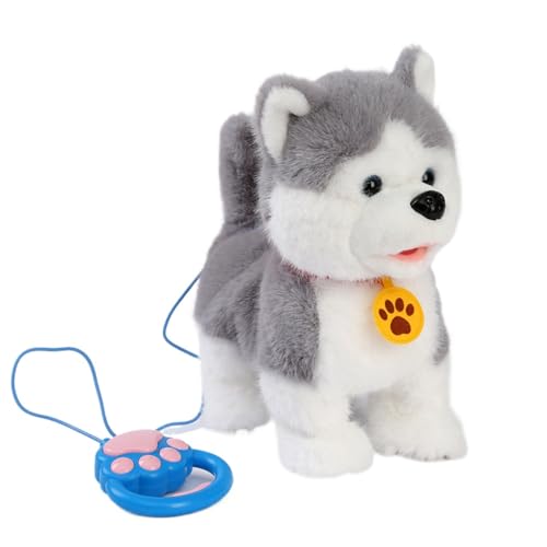 TIKHJ おままごとセット 一緒に お散歩 わんちゃん 動くぬいぐるみ 犬 電動式 音声付き (A)