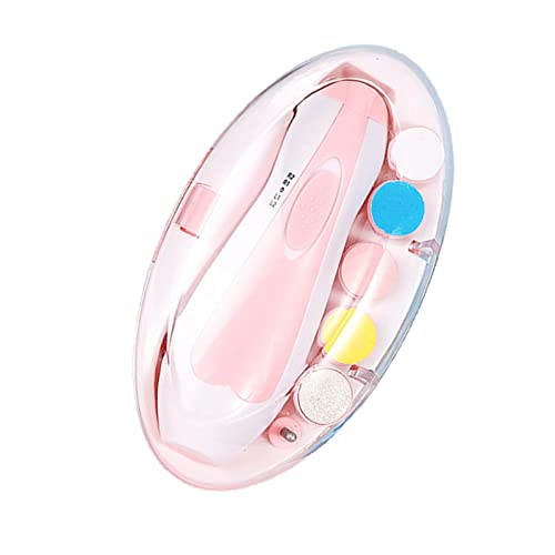 Lixa elétrica de unhas para bebês - Conjunto elétrico de lixa de unhas para bebês com almofadas de m