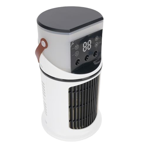 AOWINHIT Ventilador Enfriador de Aire de Escritorio, Humidificador Enfriado por Agua USB, 6 Velocidades de Viento para Oficina Al Aire Libre, Capacidad de 500ML