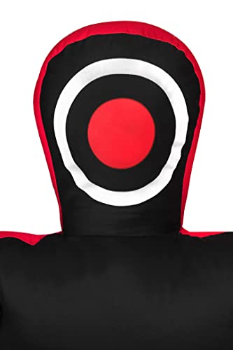 Lisaro Judo Dummy Schnuller Gr. 130/145/160/170cm | Box-Dummies | Canvac | schwarz-rot | UNGEFÜLLT | hängend | Grappling Dummy (145cm)