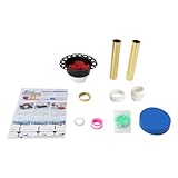 Freistehender Wannenablauf, raues Set, Badewannenhalterung, ABS-Adapter des Saitenhalters, Badewannenablauf-Set mit Messingmutter, kompatibel mit freistehender Badewanne, bodenmontierte Badewanne