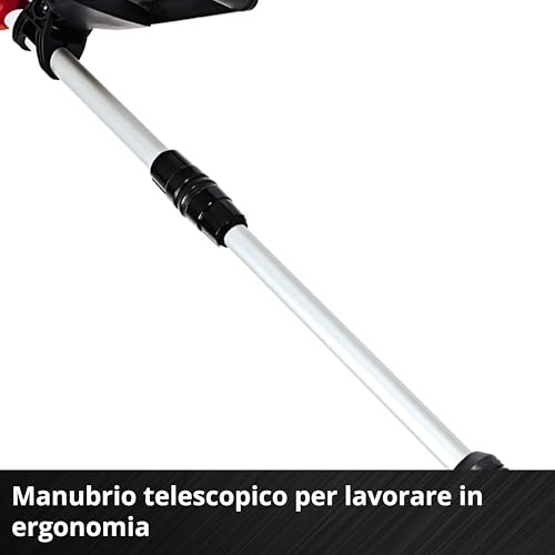 Einhell Tagliabordi a batteria GE-CT 18 Li - Solo Power X-Change (18V, giri min. lama 8500, taglio 24 cm, telescopico, incl. 20 lame in plastica, senza batteria e caricabatteria) - 8