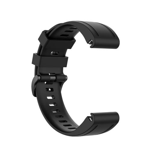 Panda Bobo Straps for Garmin Fenix 7S 6S 6S Pro 5S 5S Plus Instinct 2S Watch Strap Silicone Band (Black) - Image 4