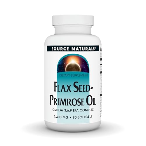 Source Naturals Flax Seed-Primrose Oil, 1300mg - 90 Softgels