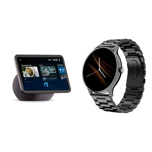 Image of Noise Twist Go (Elite Black) with Amazon Echo Show 8 (Graphite) Combo, Save extra