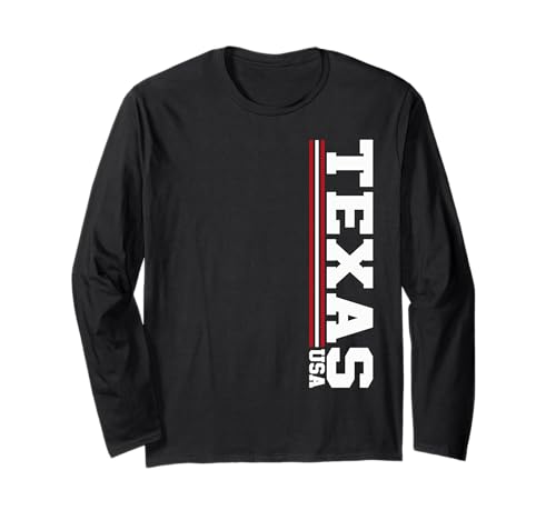 El icónico Texas Hometown Stripes vintage de Texas Manga Larga