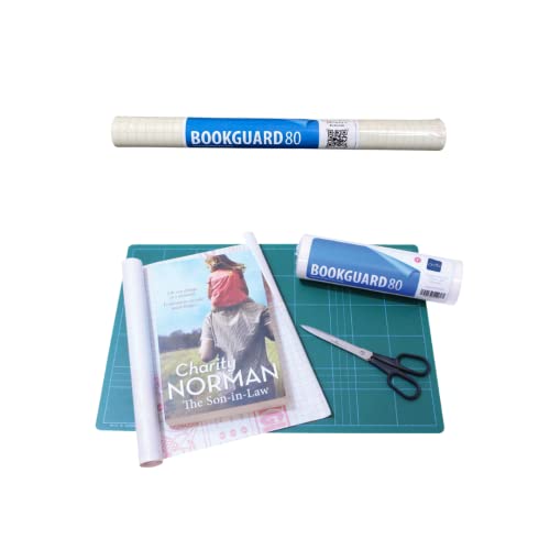 CIVOM Transparent Self Adhesive Book Cover Lamination Sticky Roll (5m x 375mm) | Book Wrapper | Clear Protective Film for Notes, Certificates & Documents Books, Notebooks, Textbooks