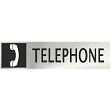  Señal Informativa inglés Telephone Acero Inoxidable de 0\'8mm 50 x 200 mm SEKURECO