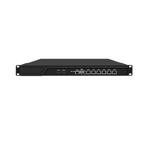 HUNSN 1U Firewall Appliance 10GbE, OPNsense, VPN, 3th Gen Core I7 3520M, RJ16, 6 x Intel 2.5GbE I226-V, 2 x SFP+ 82599ES 10GbE, 8G RAM, 64G SSD